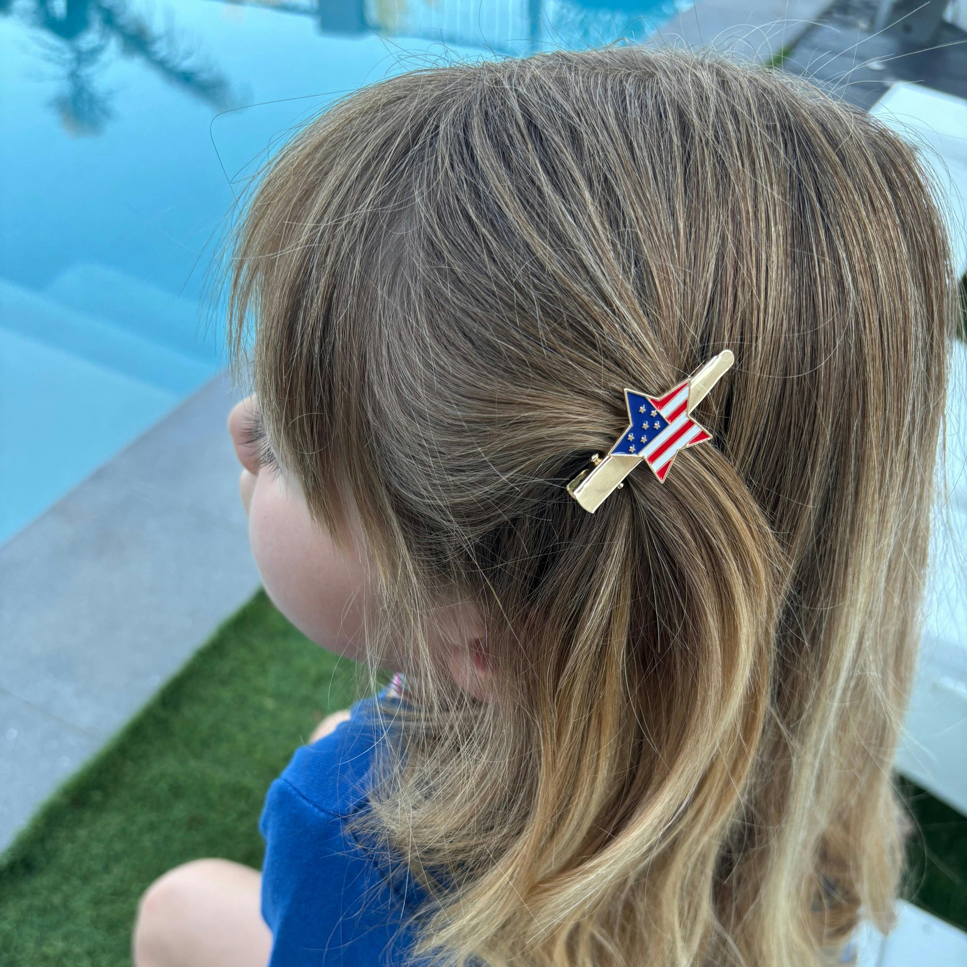 Star Spangled Hair Clips (Set of 3)