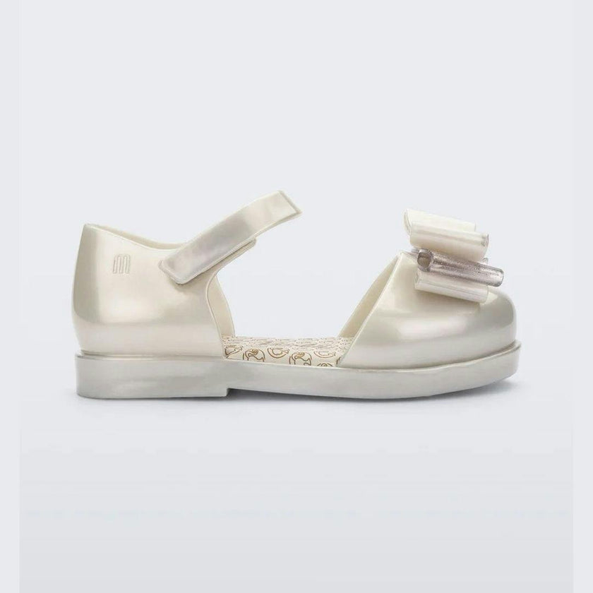 Metallic White Amy Barbie Sandals