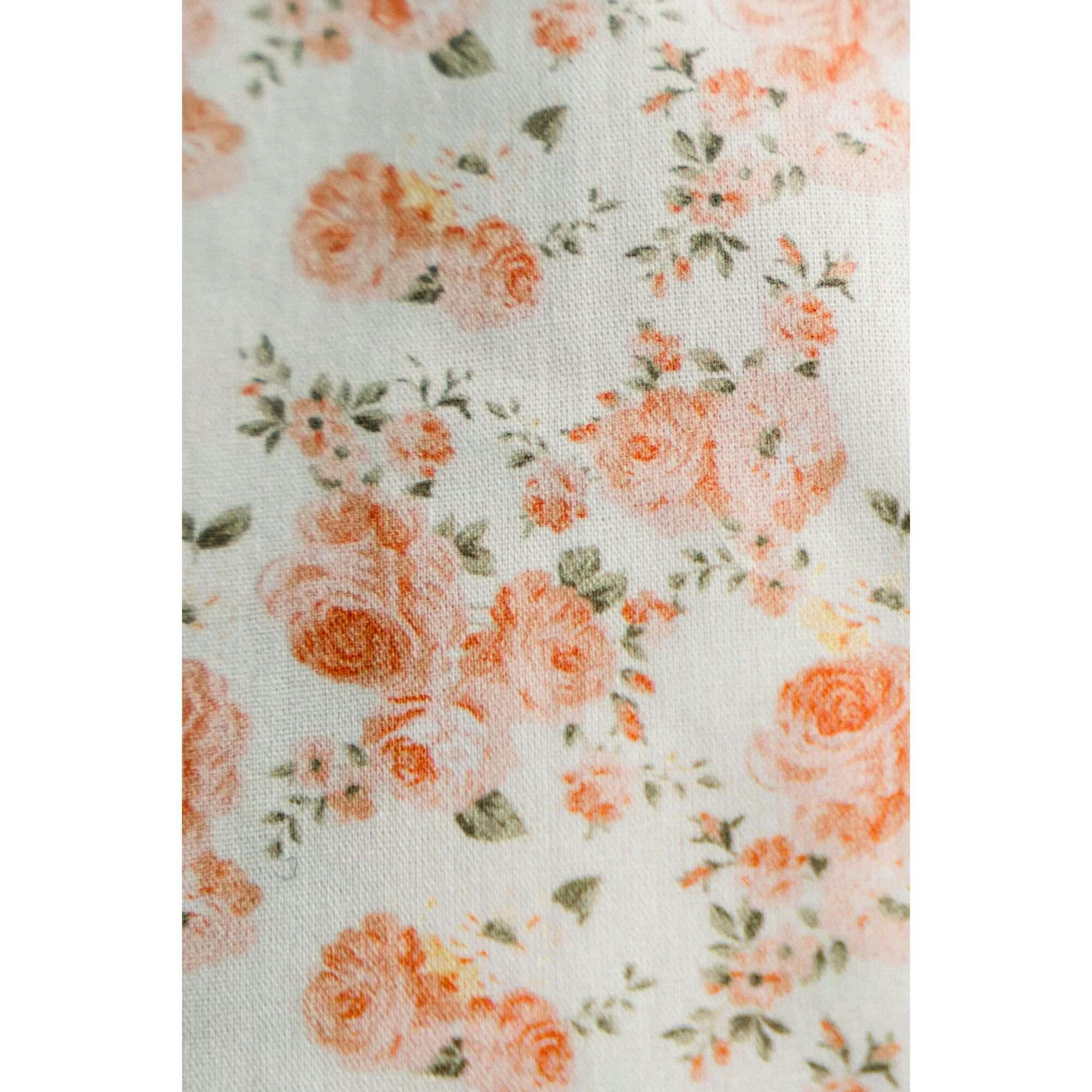 Coral Petal Blooms Timeless Floral Ruffle Zipper Pouch