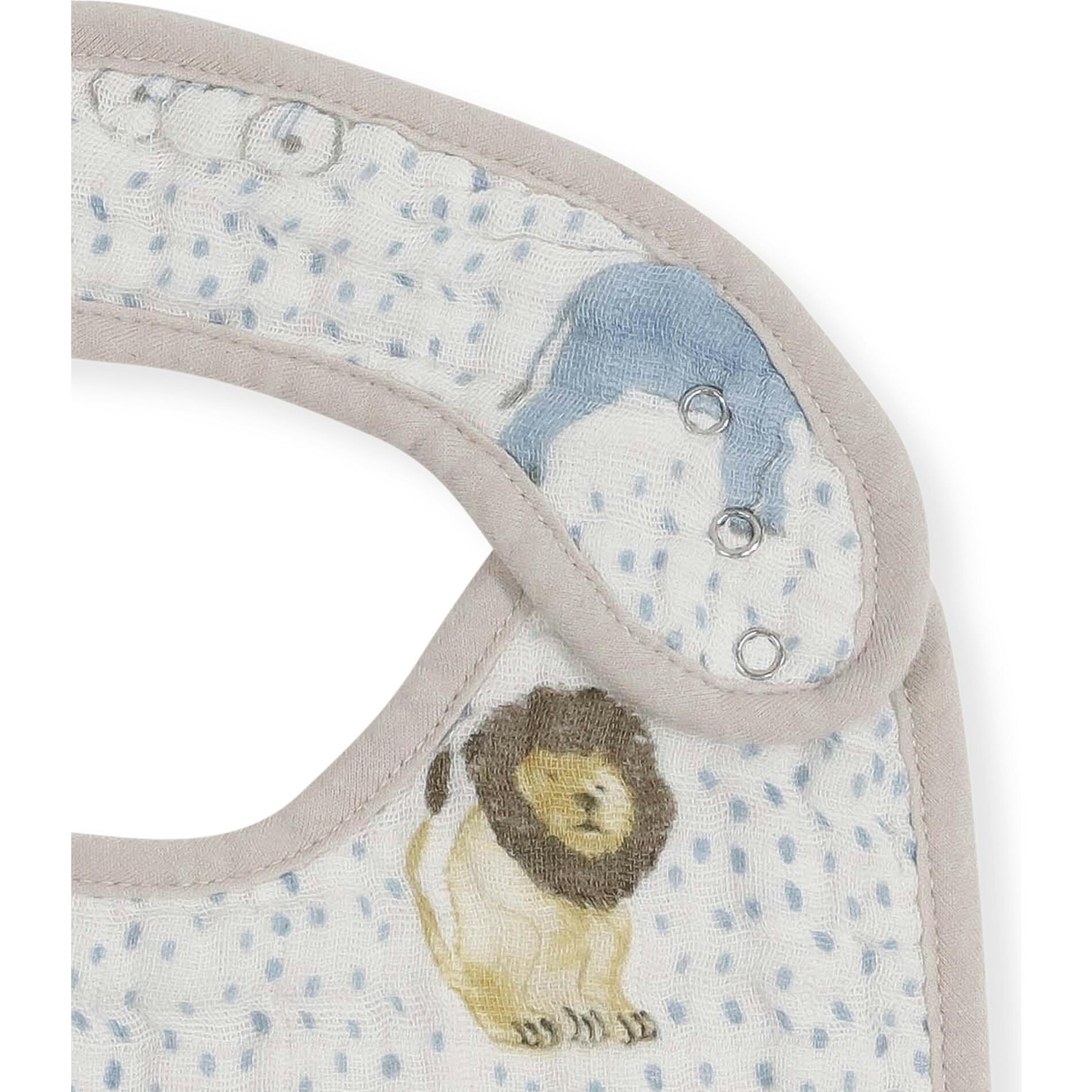 Cotton Muslin Classic Bib 3 Pack - Party Animals