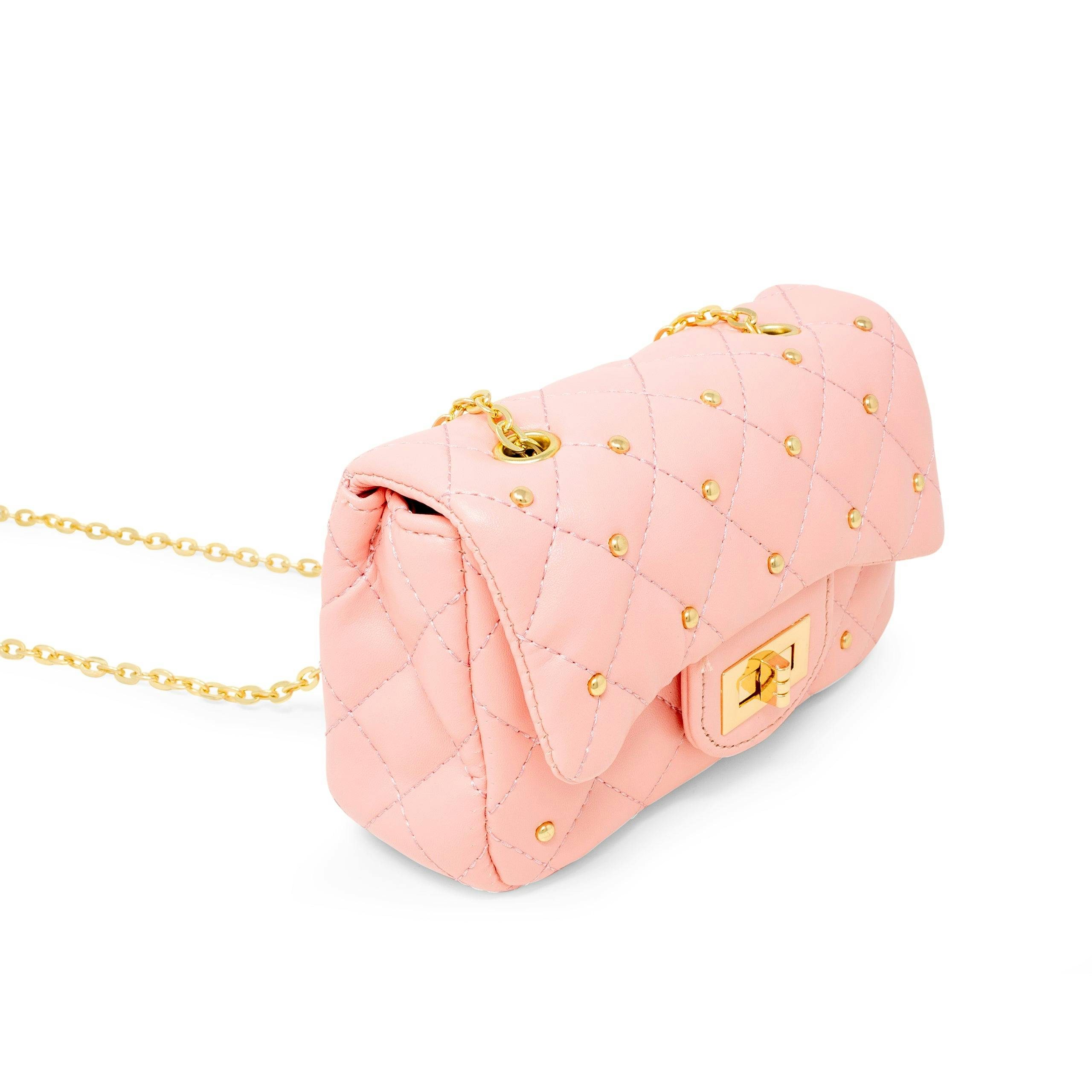 Classic Quilted Stud Flap Mini Handbag