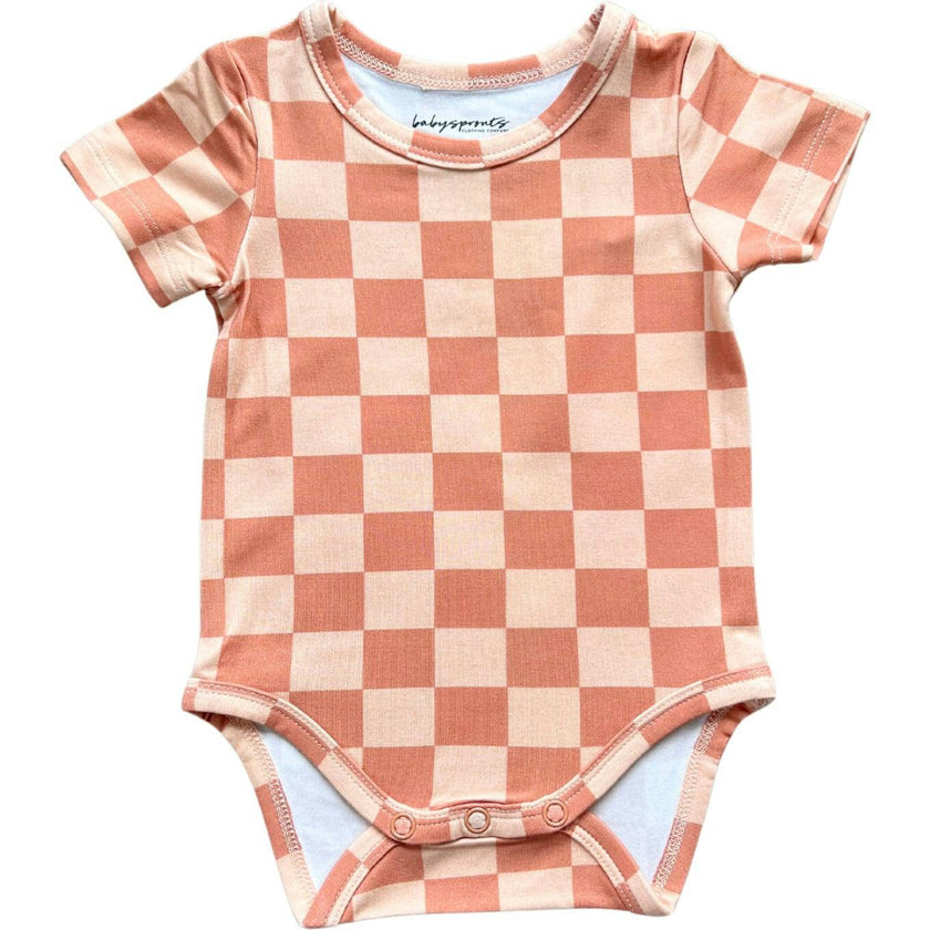 Baby Short Sleeve Bodysuit Retro America