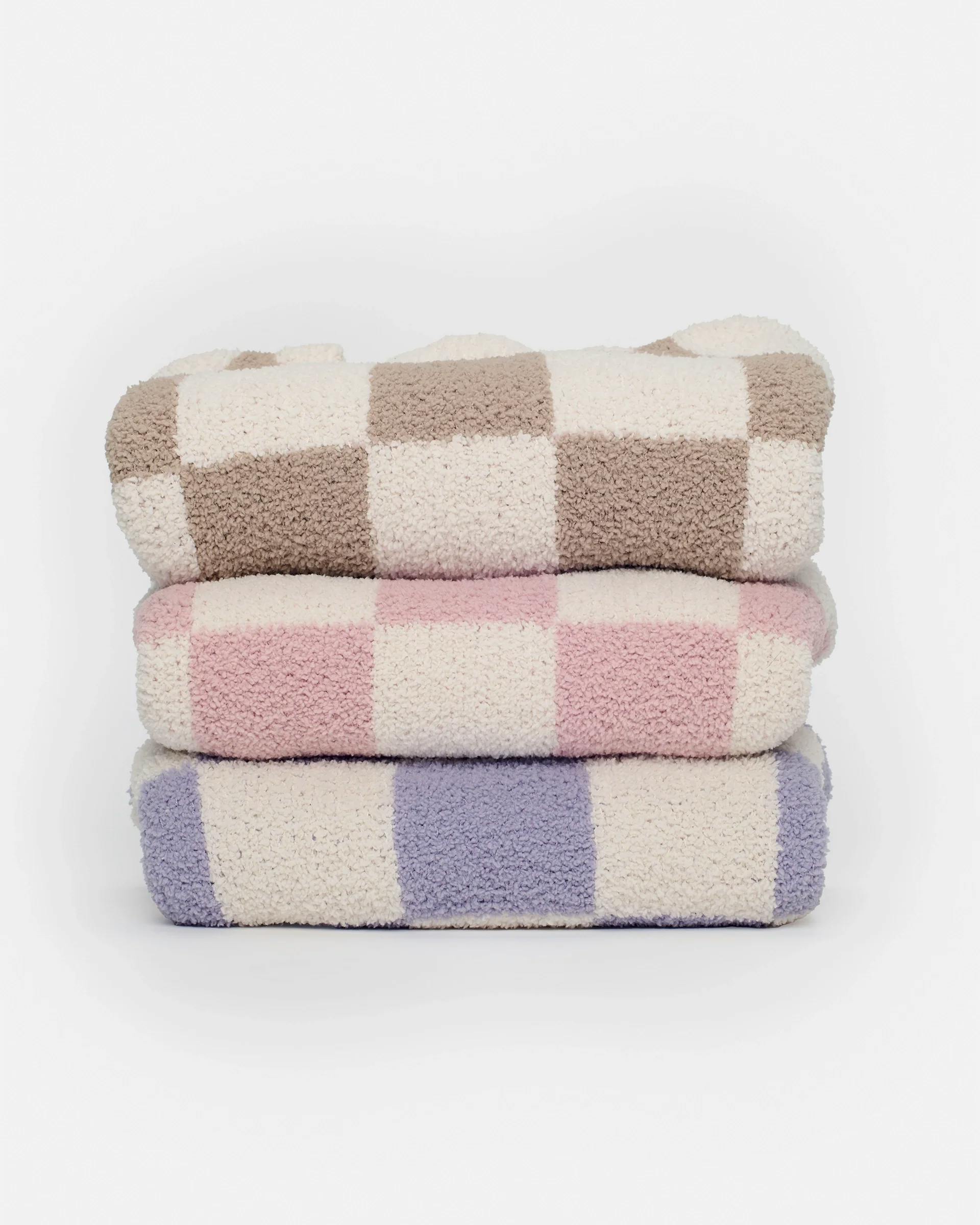Boxy Sweater • Checkers Fuzzy