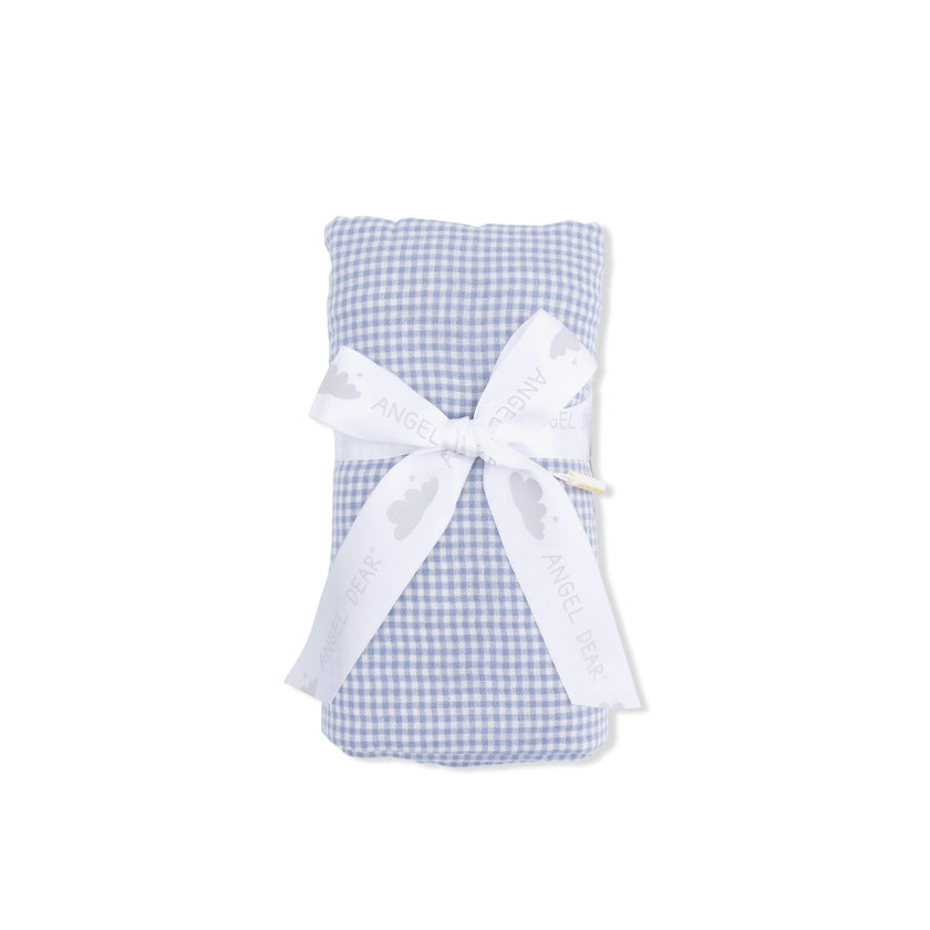 Micro Gingham Blue Blizzard - Swaddle Blanket