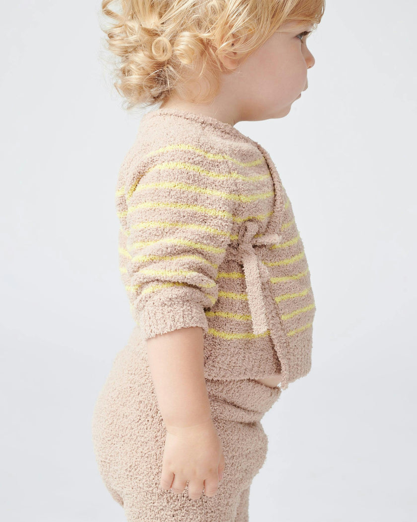 Wrap Top Striped - Fuzzy