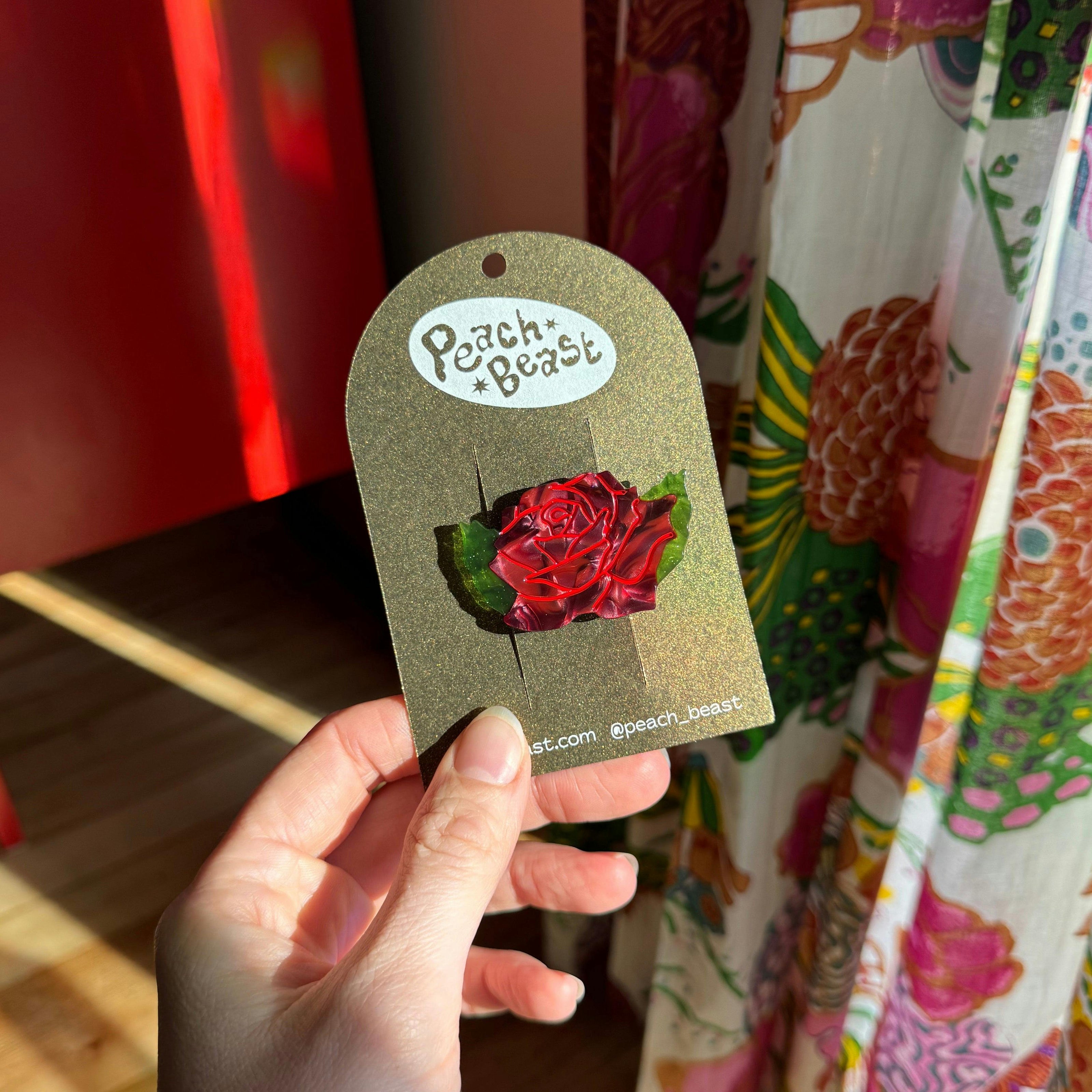 Rose Hair Clip