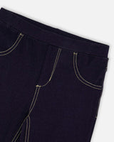 Navy Blue Denim Jeggings