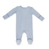 Solid Niagara Mist - 2 Way Zipper Footie