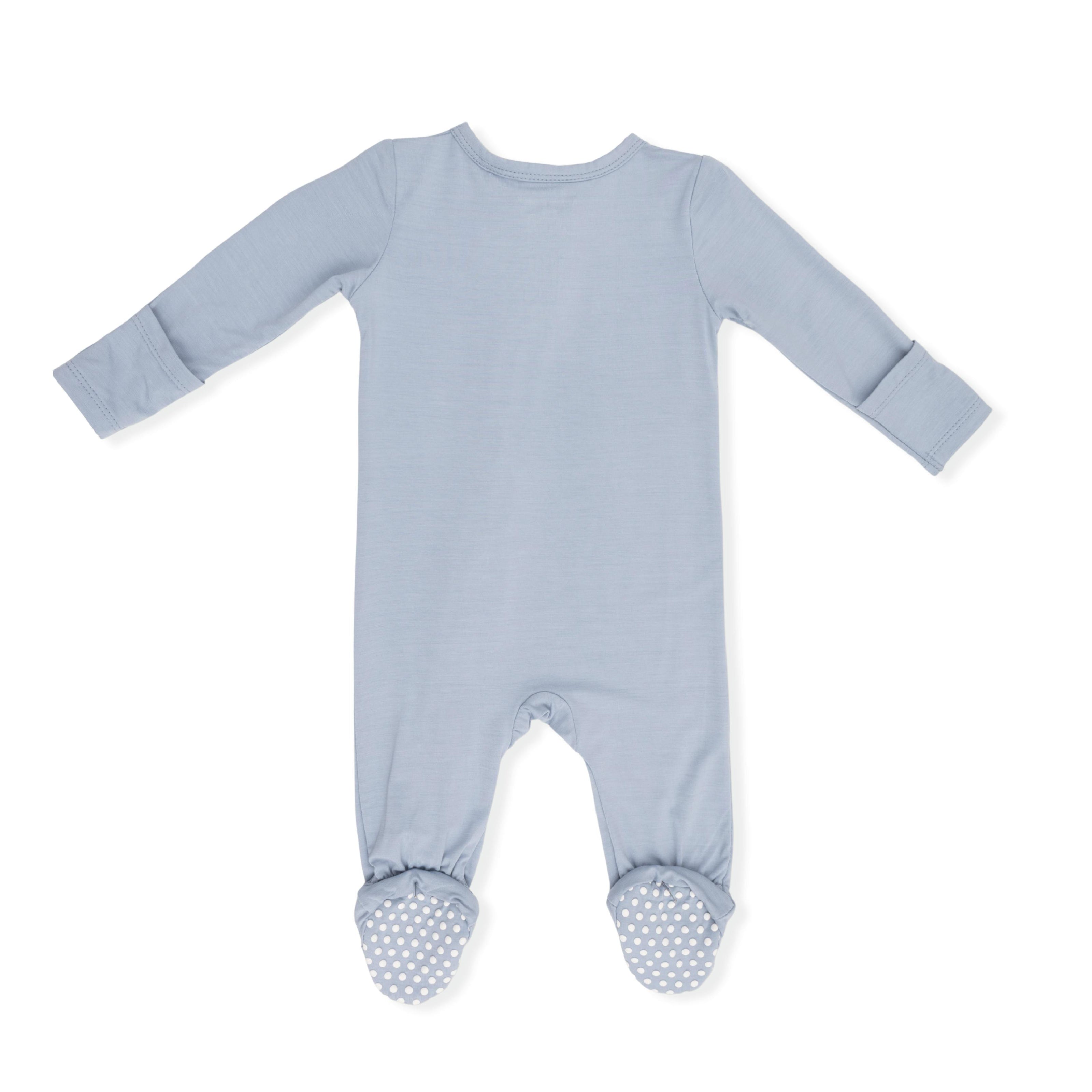 Solid Niagara Mist - 2 Way Zipper Footie