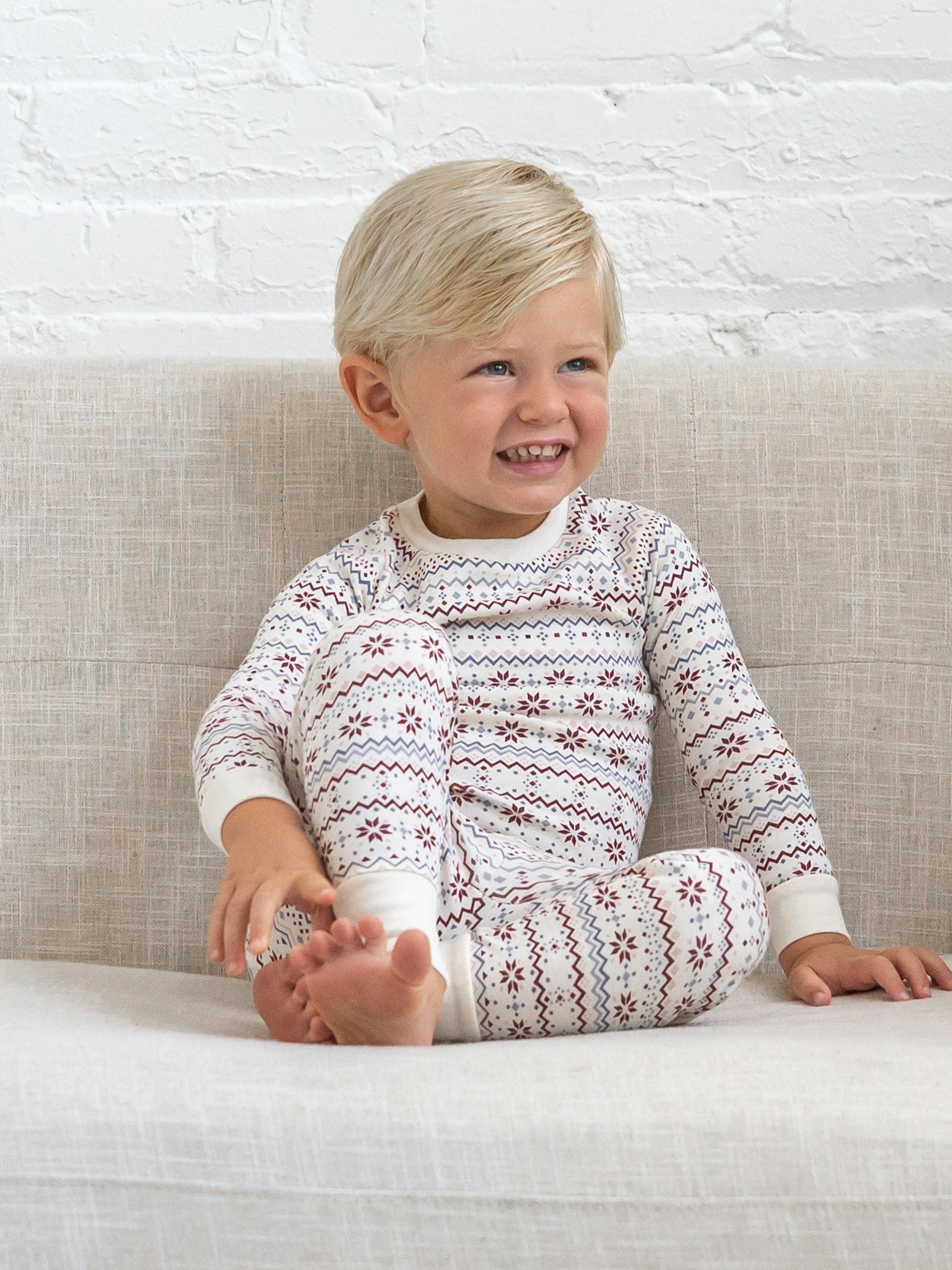 2 Piece Long Sleeve Jammie Set - Bluen Fairisle