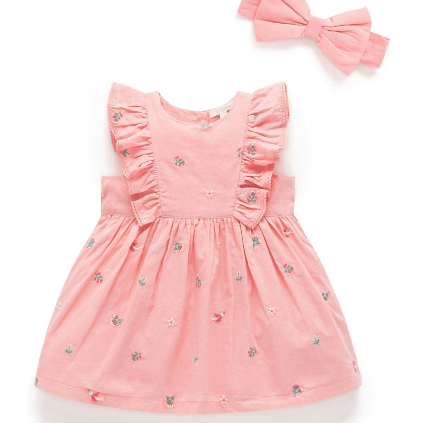 Broderie Dress & Headband Swallow Broderie