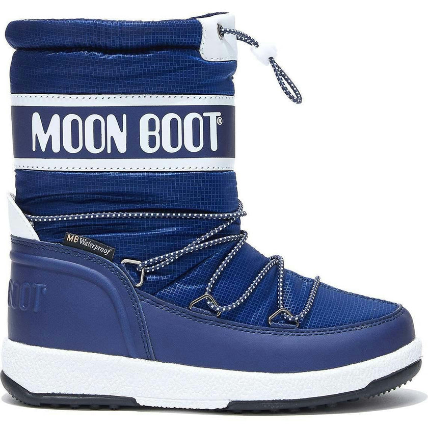 MOON BOOT Sport Junior Blue Ripstop Boots