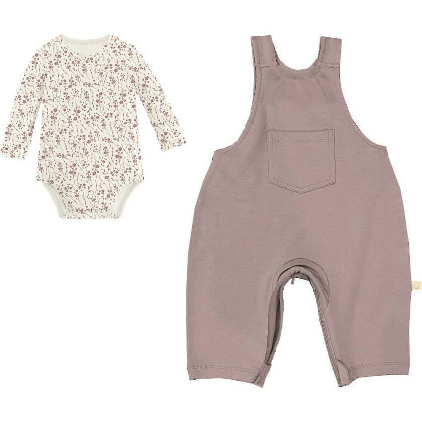 Bamboo Fleece Onesie Overall Set, Florals