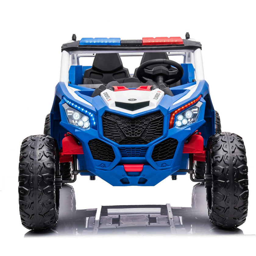 24V 4x4 Freddo Storm Police UTV 2-Seater for Kids with Lights & Sirens for Action-Packed Adventures