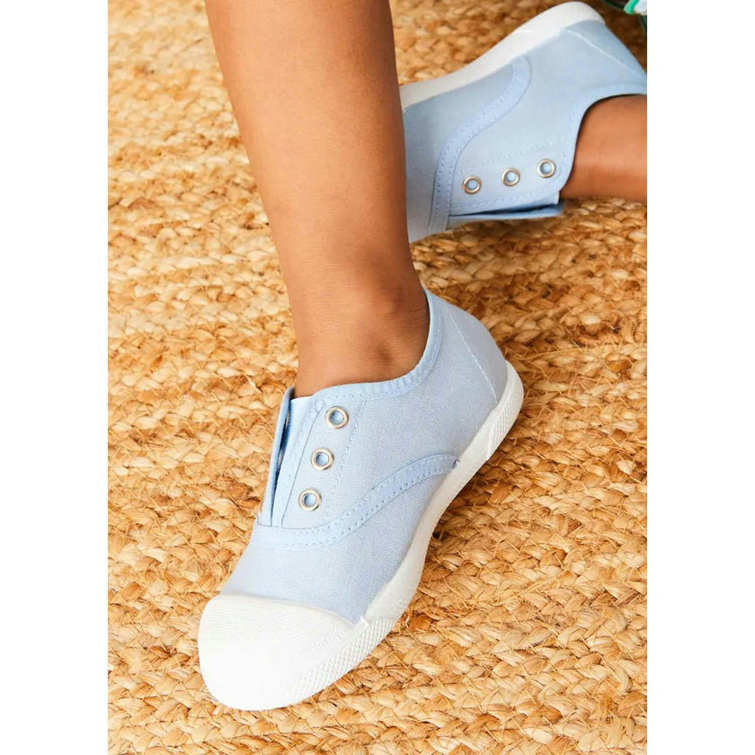 Canvas Plimsolls in Blue (20-37EU)
