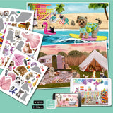 Panorama Sticker Book: Cute Animals