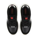 Black Faux Suede Sneakers