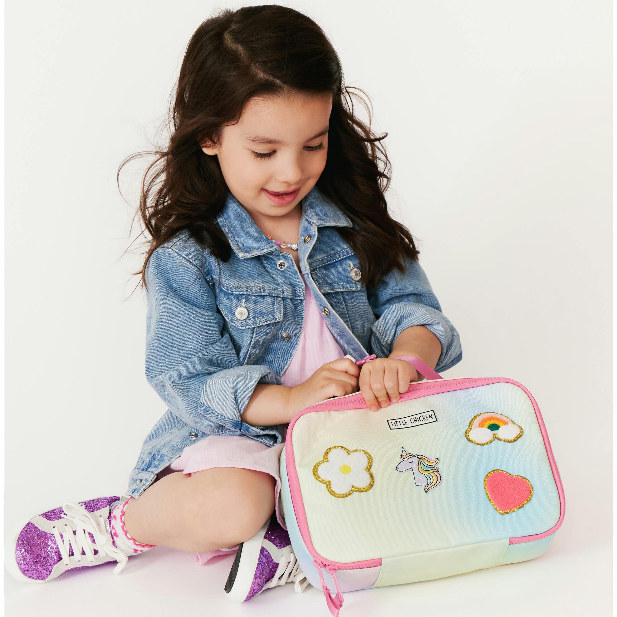 Rainbow Insulated Lunchbox With Patches