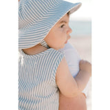 Seersucker Bucket Hat, Blue