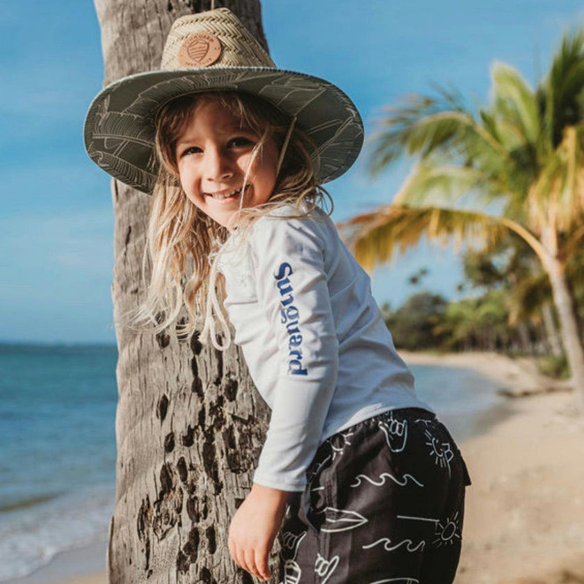 Kids Straw Lifeguard Hat