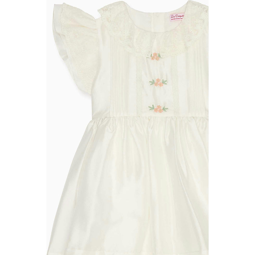 Ivory Lavinia Silk Ceremony Girl Dress