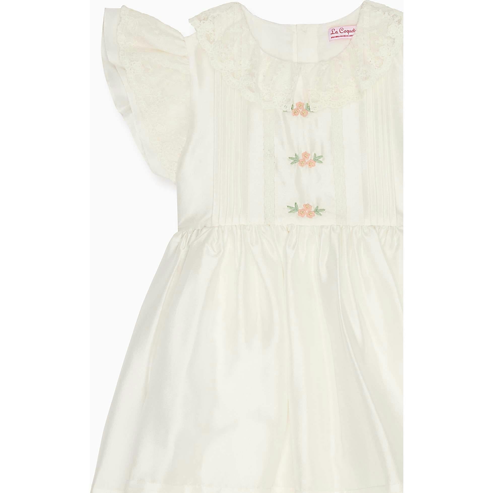 Ivory Lavinia Silk Ceremony Girl Dress