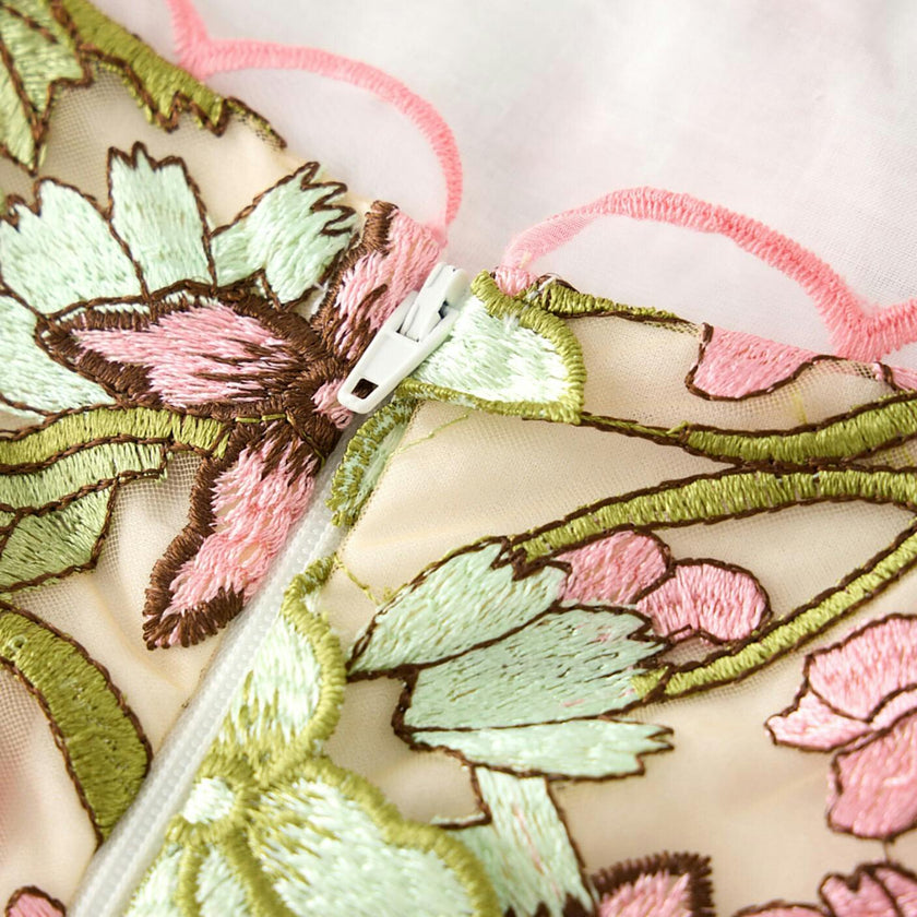 Bonnie Embroidered Mini Dress