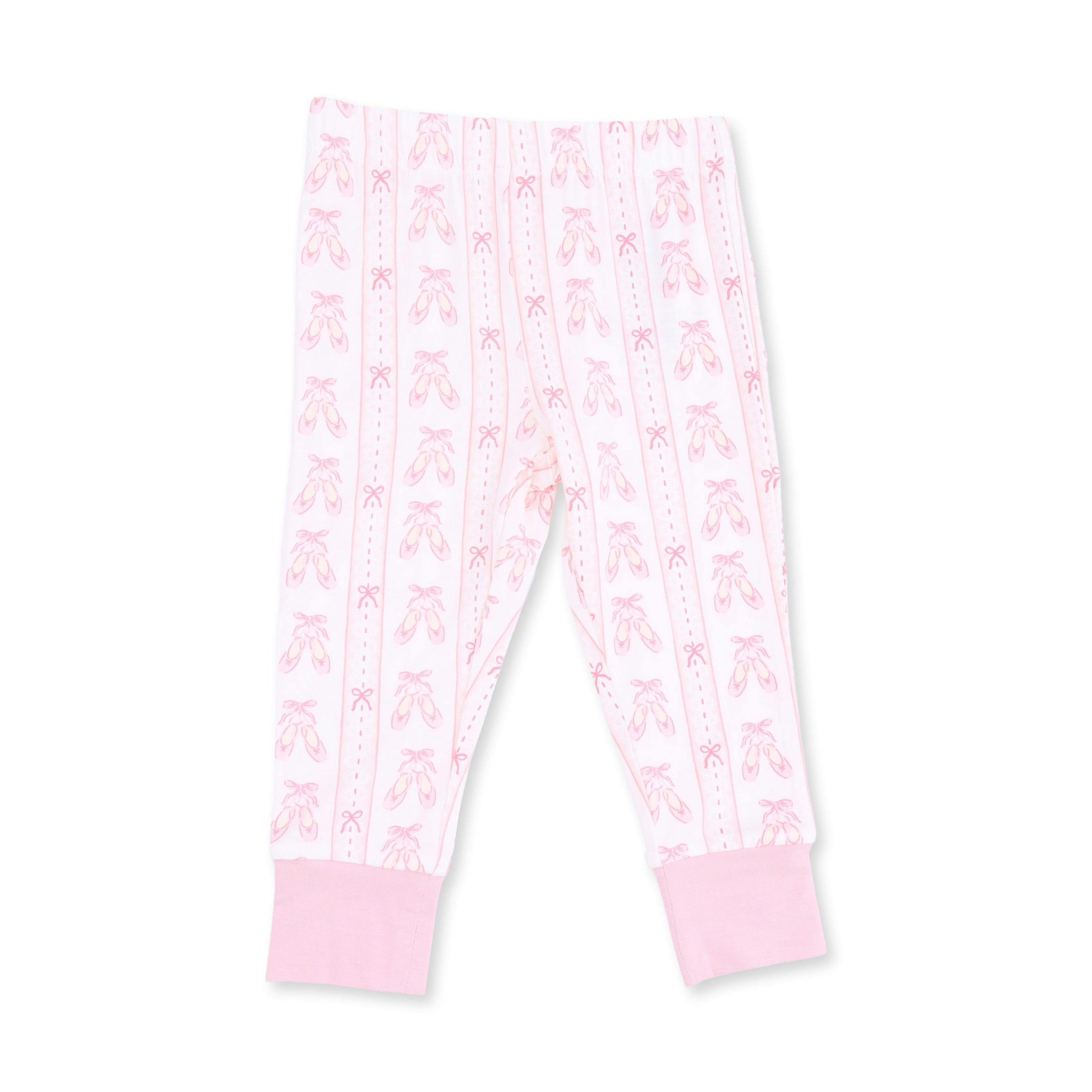 Ballet Shoes Ribbon Stripe - Long Sleeve Loungewear Set