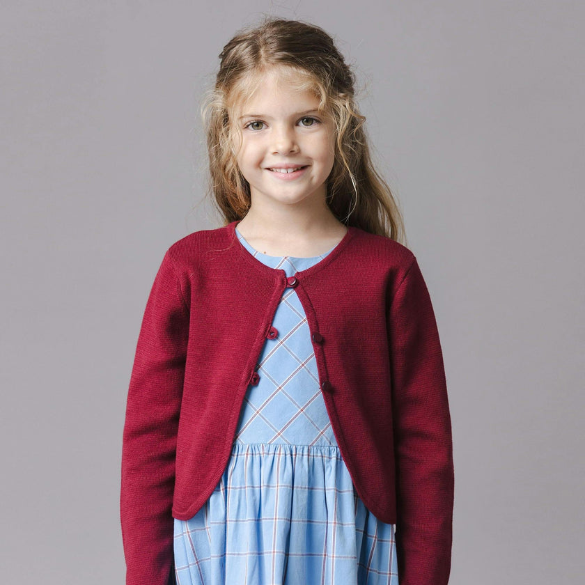 Organic Curved Hem Cardigan