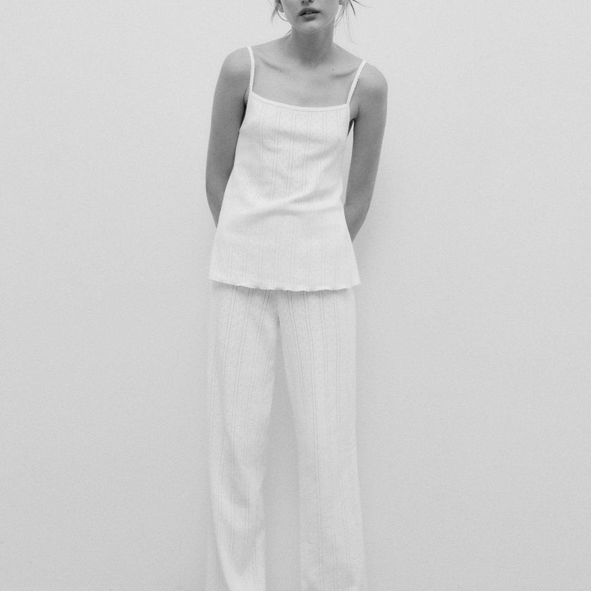 Romero Woman Pant Ecru