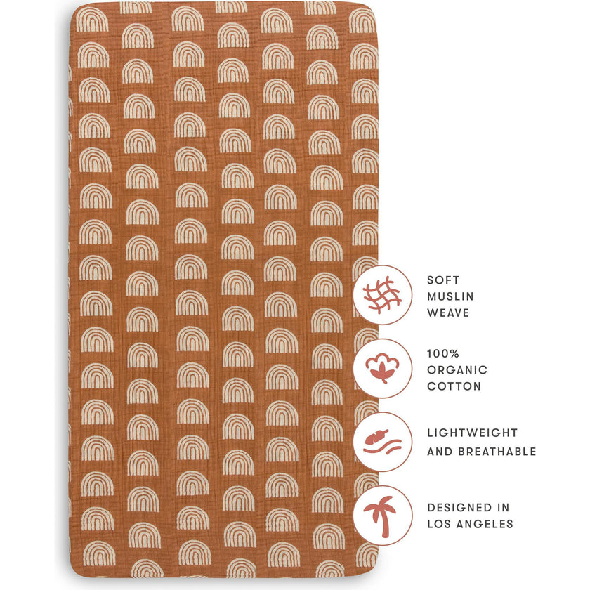 Organic Muslin Cotton Crib Sheet