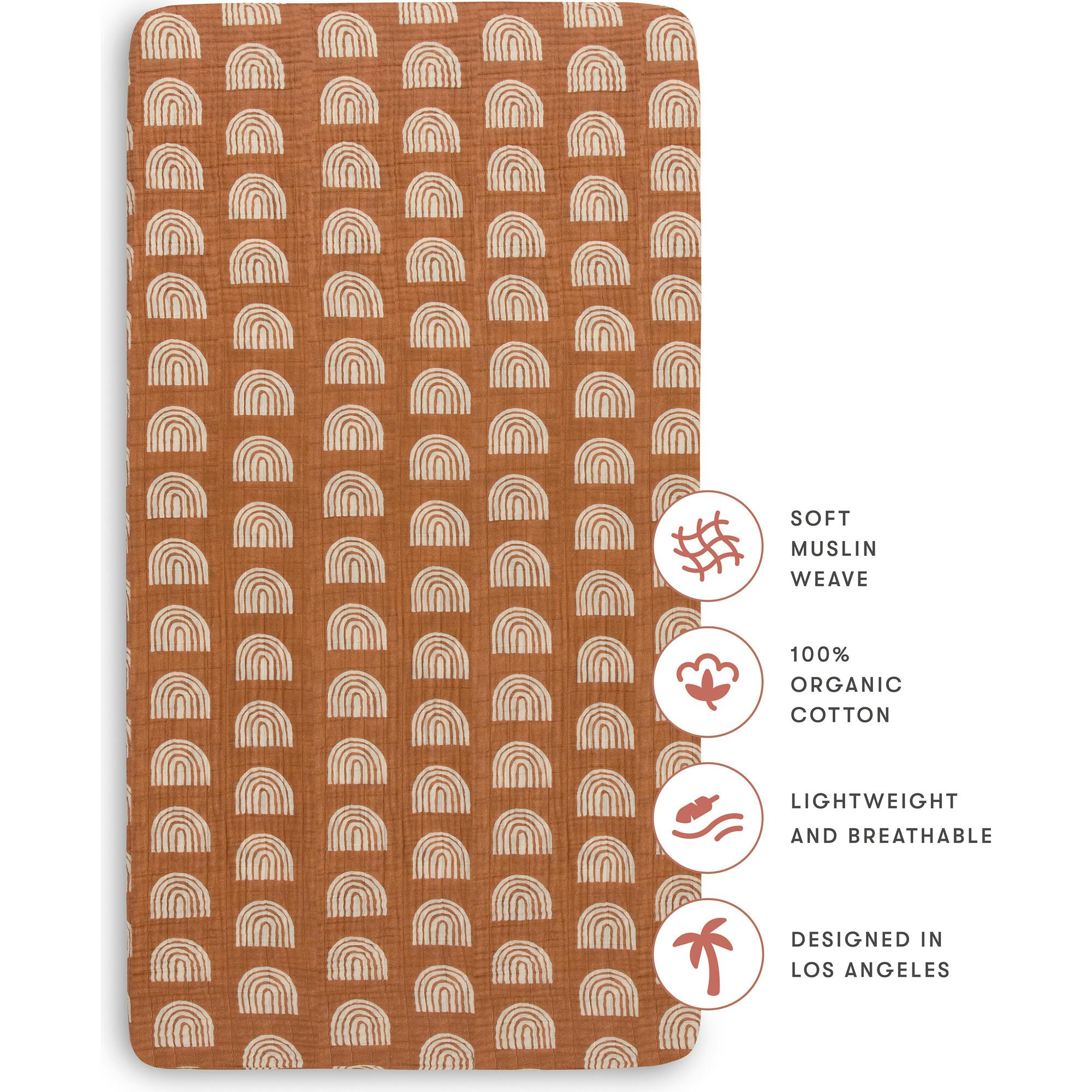 Organic Muslin Cotton Crib Sheet