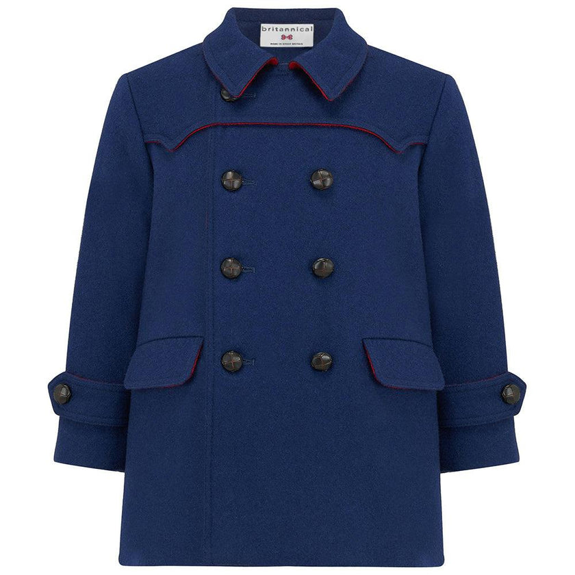 Marylebone Pea Coat - Portland Blue