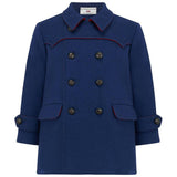Marylebone Pea Coat - Portland Blue