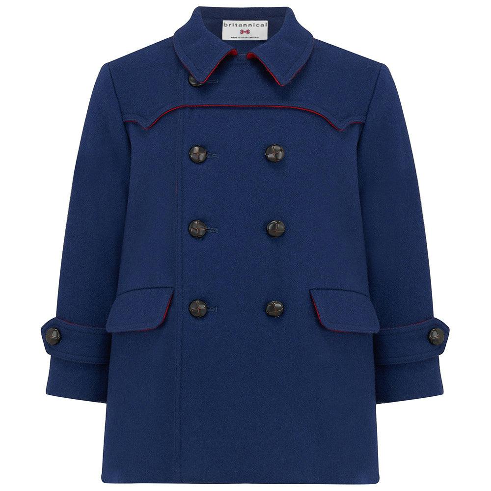 Marylebone Pea Coat - Portland Blue