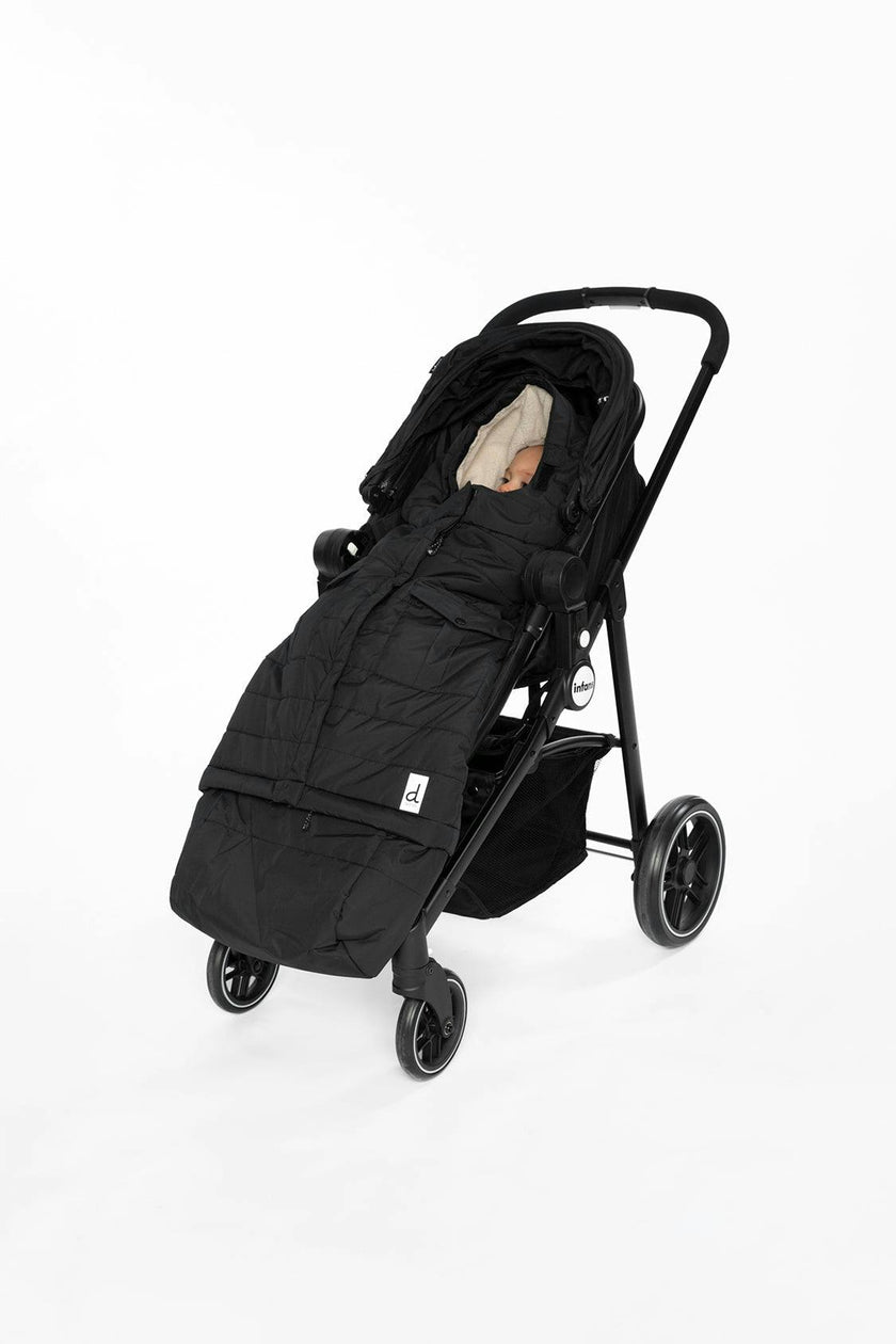 Evolutive Footmuff For Car Seats And Strollers Black