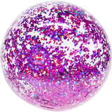 Glitter Beach Ball 19" Jumbo Beach Ball with Orchid Glitter