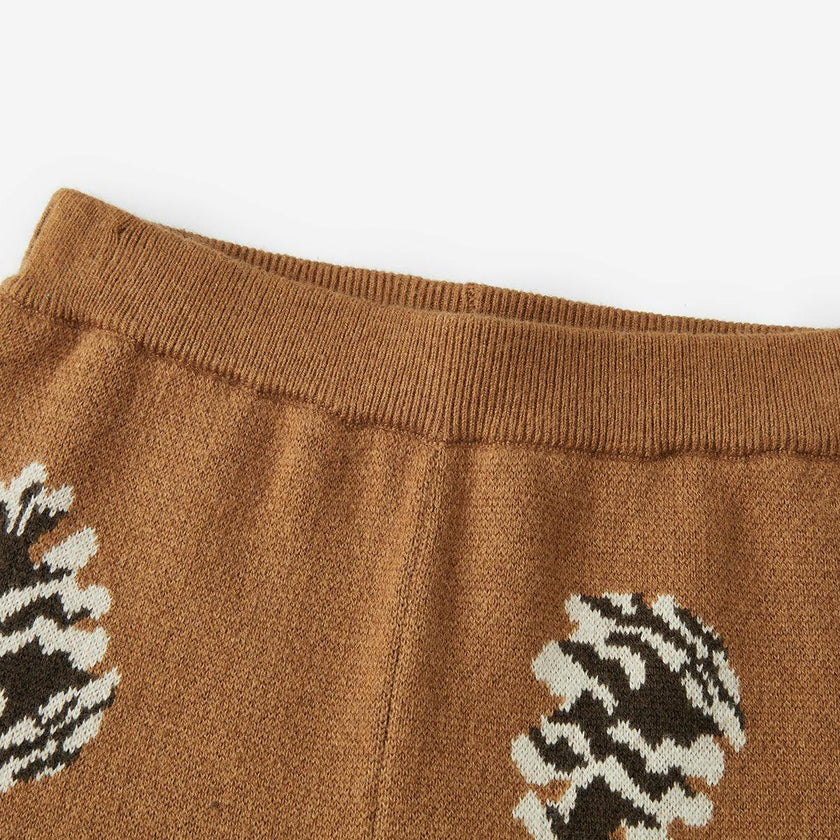 Pinecone & Knitted Birdseye Jacquard Sweatpants