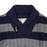 Shawl Collar Cable Sweater
