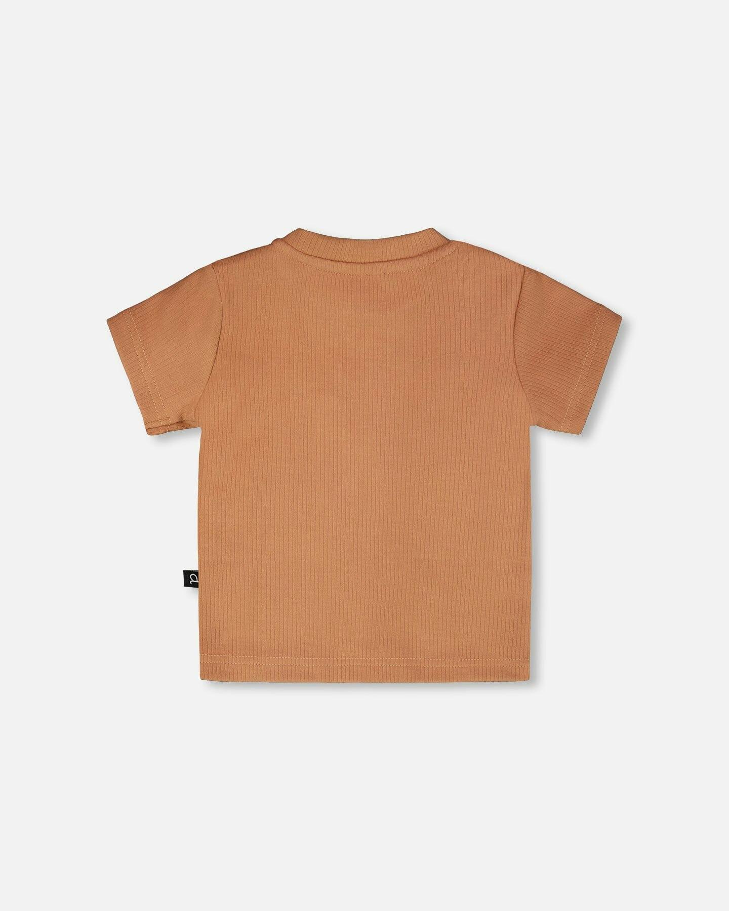 Cotton Rib Jersey T-Shirt And Organic Cotton Jersey Short Set