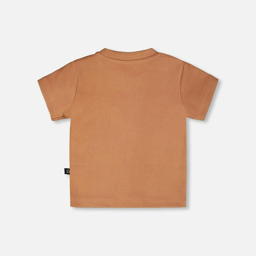 Cotton Rib Jersey T-Shirt And Organic Cotton Jersey Short Set