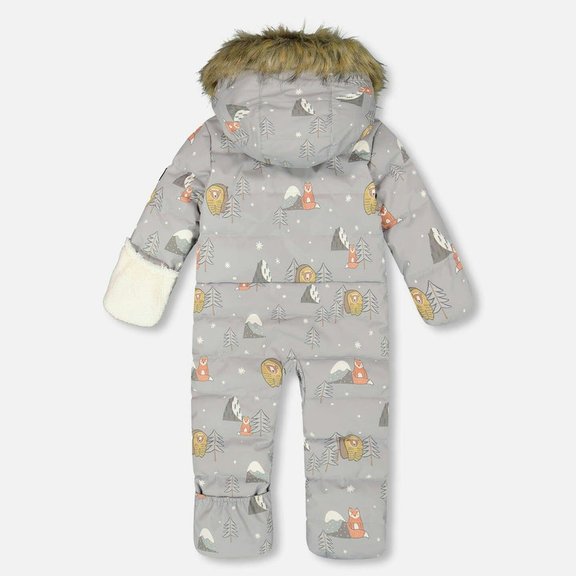 One-Piece Baby Snug Snowsuit Designed for Car Seat