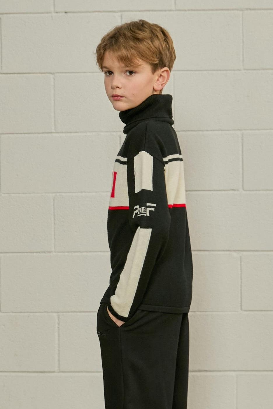 Alpine Ski Sweater in Wool Blend