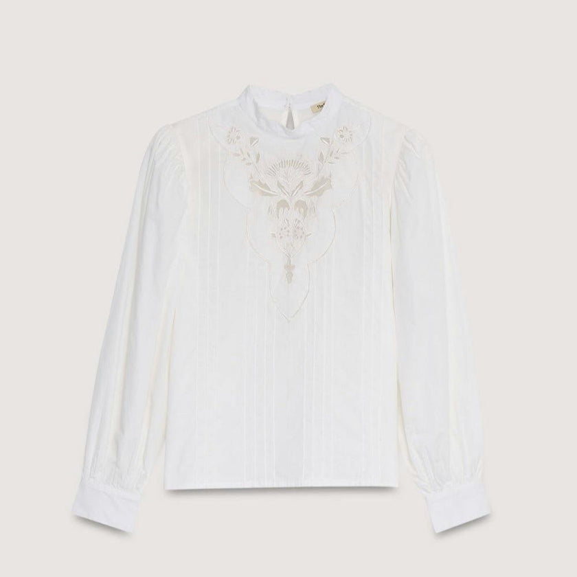 Nara Woman Blouse Moonlight White_Sampling