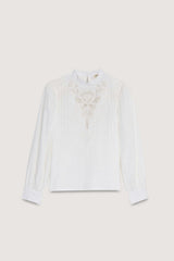Nara Woman Blouse Moonlight White