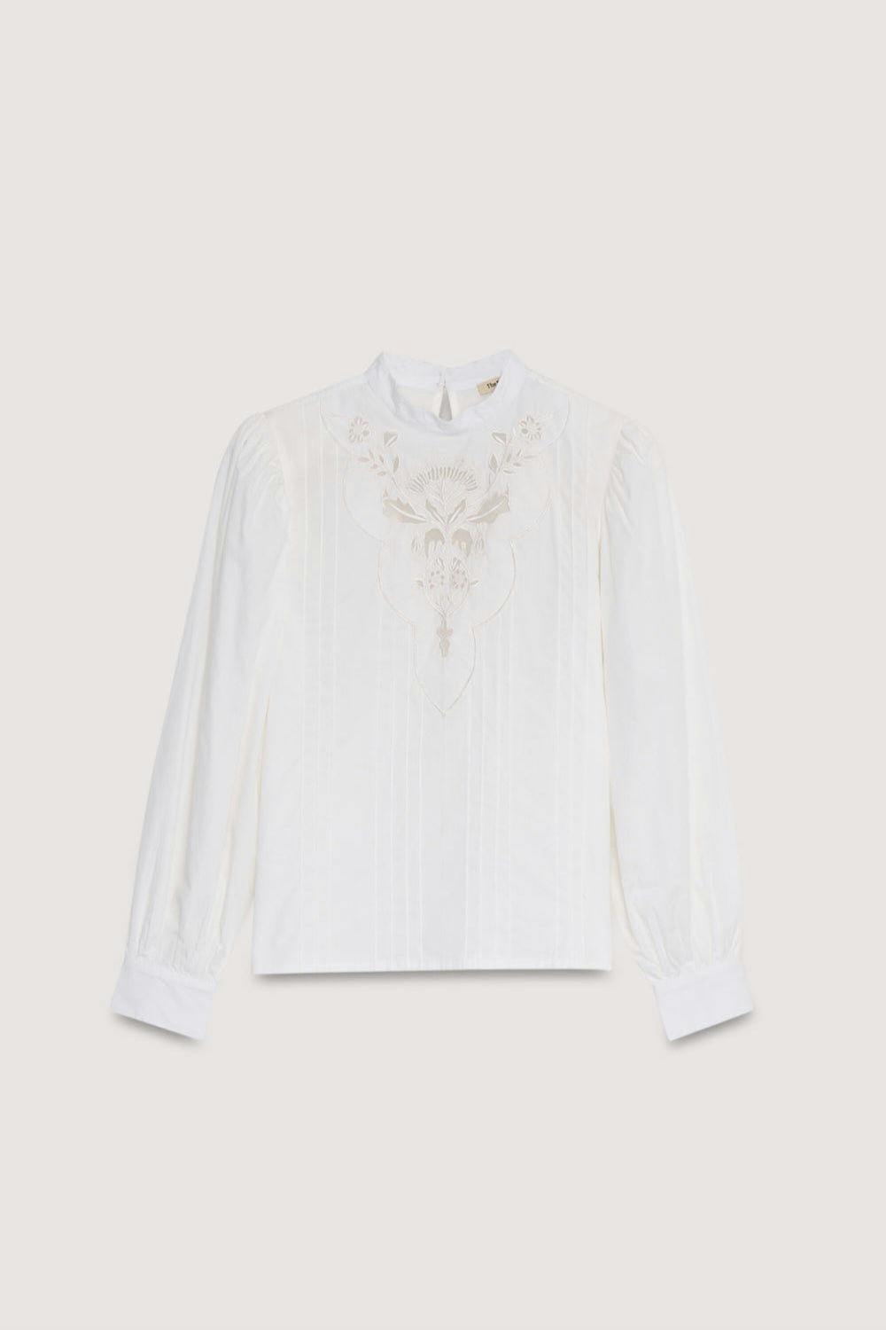 Nara Woman Blouse Moonlight White