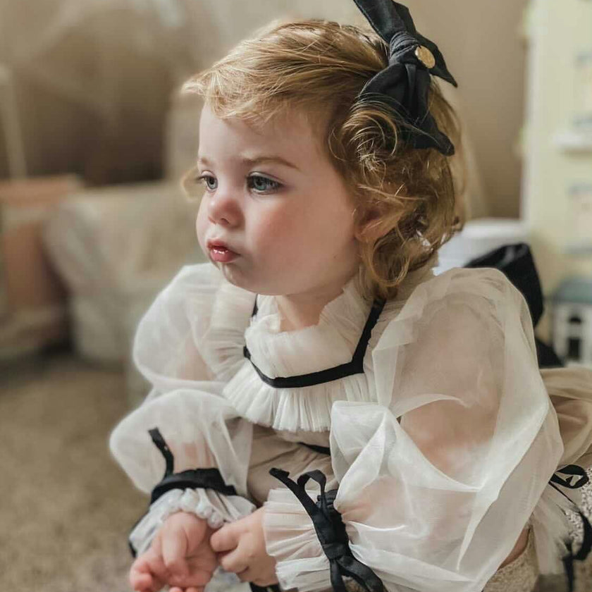 Coco-Caramel Tulle Romper