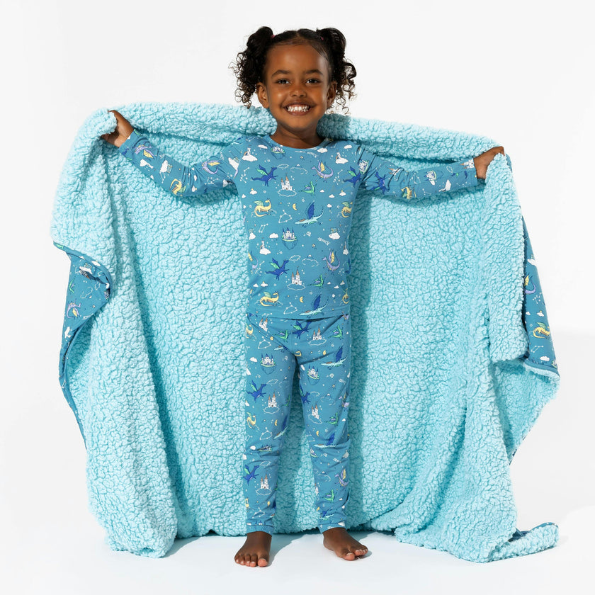 Dragon Dreams Bamboo Sherpa Blanket