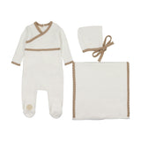 Classic Wrap Layette Set Blue Dawn