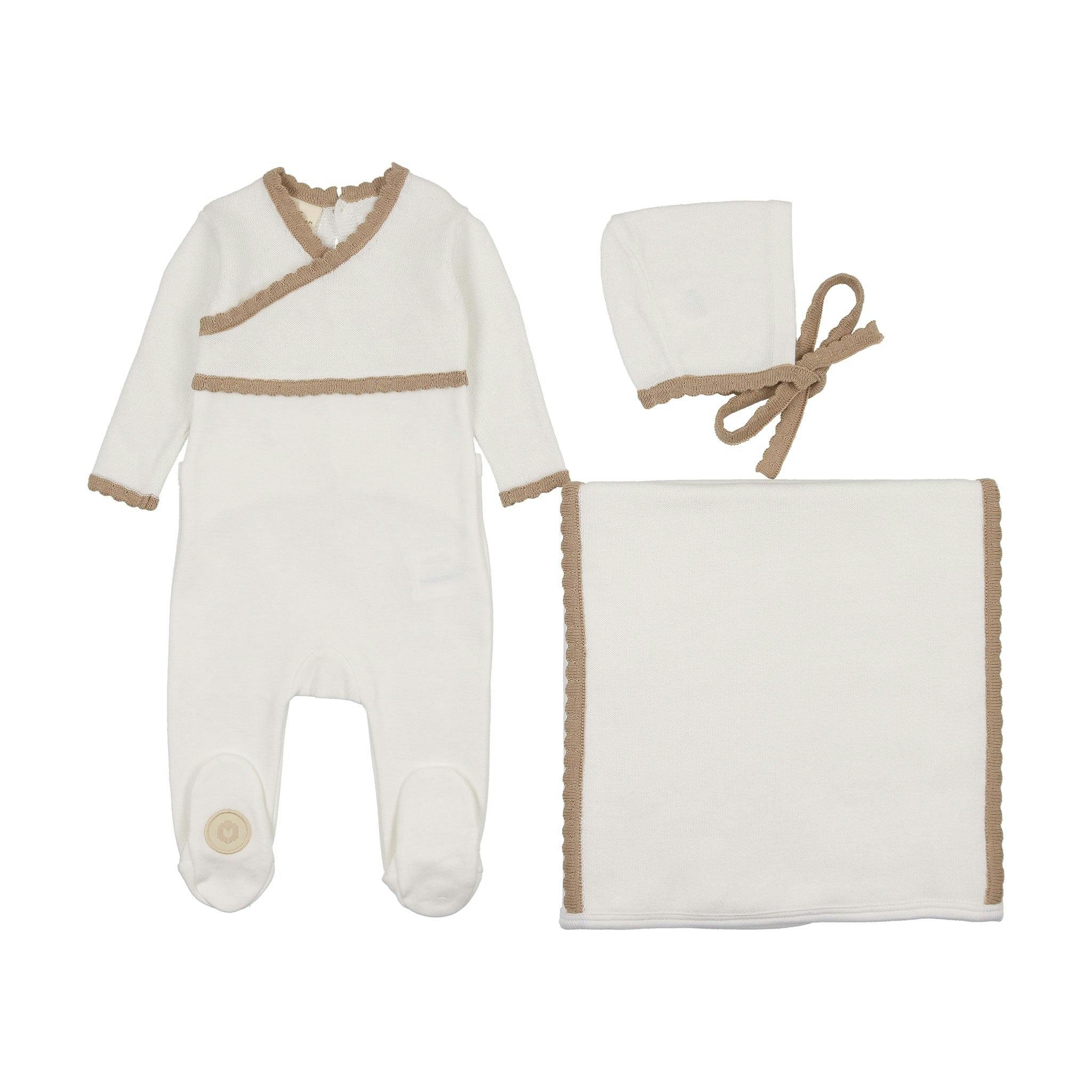 Classic Wrap Layette Set Blue Dawn